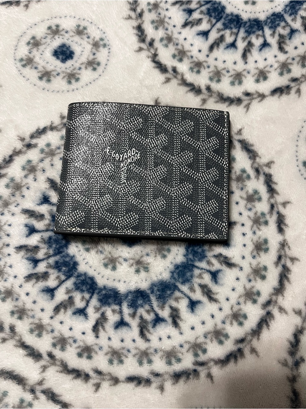 Goyard Black Goyardine Bi-Fold Card & Key Holder